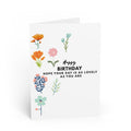 Floral 'Happy Birthday' Greeting Card — Lovely Floral Birthday Card