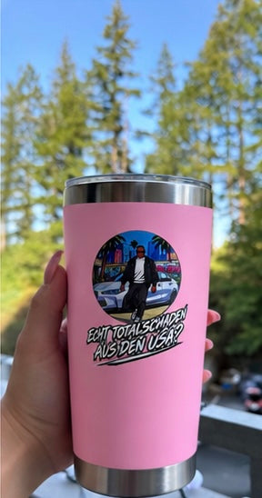 „Echt Totalschaden aus den USA?" - Premium Ther-mobecher 20 oz