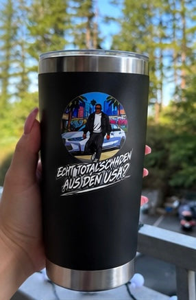 „Echt Totalschaden aus den USA?" - Premium Ther-mobecher 20 oz